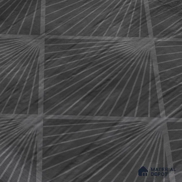 Subway Wall Tile TL 06428 I Nordica Carbon Shimmer 8 x 8 inch Ceramic Glossy Finish - 8 mm  | Suitable for Accent / Feature Walls, Bathroom, Kitchen Wall & Backsplashes (Sample)