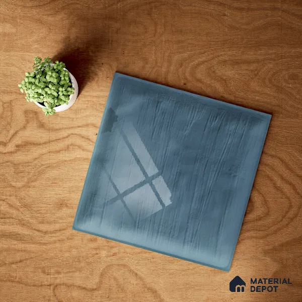 Plain Subway Wall Tile TL 06428 J Nordica Aqua Horizon 8 x 8 inch Ceramic Glossy Finish - 8 mm  | Suitable for Accent / Feature Walls, Bathroom, Kitchen Wall & Backsplashes (Sample)
