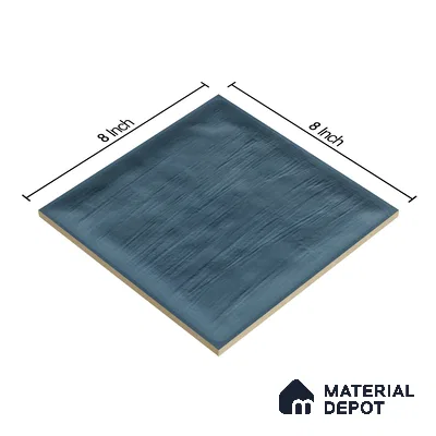 Plain Subway Wall Tile TL 06428 J Nordica Aqua Horizon 8 x 8 inch Ceramic Glossy Finish - 8 mm  | Suitable for Accent / Feature Walls, Bathroom, Kitchen Wall & Backsplashes (Sample)