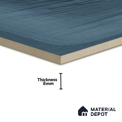Plain Subway Wall Tile TL 06428 J Nordica Aqua Horizon 8 x 8 inch Ceramic Glossy Finish - 8 mm  | Suitable for Accent / Feature Walls, Bathroom, Kitchen Wall & Backsplashes (Sample)