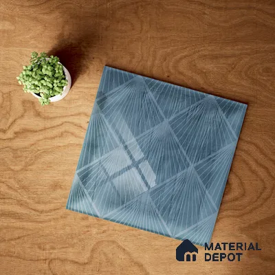 Subway Wall Tile TL 06428 L Nordica Turquoise Glint 8 x 8 inch Ceramic Glossy Finish - 8 mm  | Suitable for Accent / Feature Walls, Bathroom, Kitchen Wall & Backsplashes (Sample)