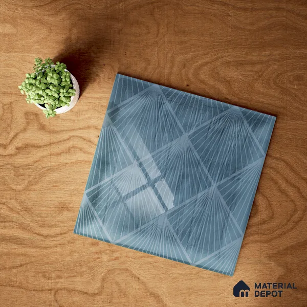 Subway Wall Tile TL 06428 L Nordica Turquoise Glint 8 x 8 inch Ceramic Glossy Finish - 8 mm  | Suitable for Accent / Feature Walls, Bathroom, Kitchen Wall & Backsplashes (Sample)