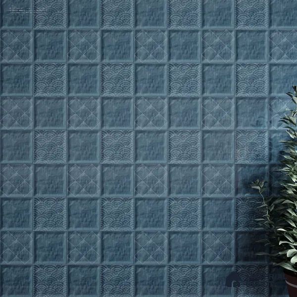 Subway Wall Tile TL 06428 L Nordica Turquoise Glint 8 x 8 inch Ceramic Glossy Finish - 8 mm  | Suitable for Accent / Feature Walls, Bathroom, Kitchen Wall & Backsplashes (Sample)