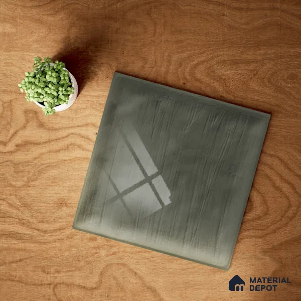 Plain Subway Wall Tile TL 06428 M Nordica Woodland Charm 8 x 8 inch Ceramic Glossy Finish - 8 mm  | Suitable for Accent / Feature Walls, Bathroom, Kitchen Wall & Backsplashes (Sample)