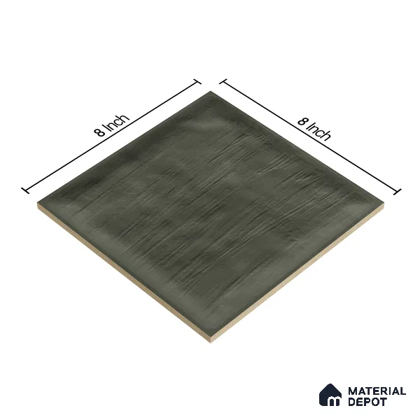 Plain Subway Wall Tile TL 06428 M Nordica Woodland Charm 8 x 8 inch Ceramic Glossy Finish - 8 mm  | Suitable for Accent / Feature Walls, Bathroom, Kitchen Wall & Backsplashes (Sample)