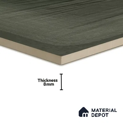 Plain Subway Wall Tile TL 06428 M Nordica Woodland Charm 8 x 8 inch Ceramic Glossy Finish - 8 mm  | Suitable for Accent / Feature Walls, Bathroom, Kitchen Wall & Backsplashes (Sample)