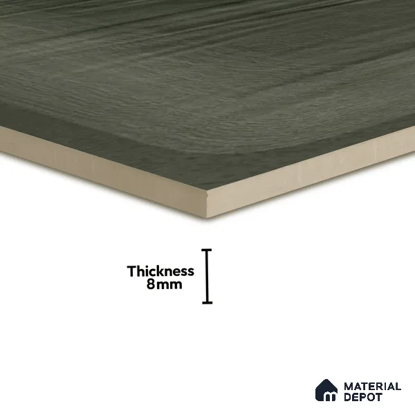 Plain Subway Wall Tile TL 06428 M Nordica Woodland Charm 8 x 8 inch Ceramic Glossy Finish - 8 mm  | Suitable for Accent / Feature Walls, Bathroom, Kitchen Wall & Backsplashes (Sample)