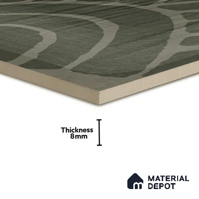 Subway Wall Tile TL 06428 N Nordica Foggy Grove 8 x 8 inch Ceramic Glossy Finish - 8 mm  | Suitable for Accent / Feature Walls, Bathroom, Kitchen Wall & Backsplashes (Sample)
