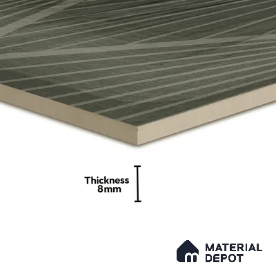 Subway Wall Tile TL 06428 O Nordica Emerald Gleam 8 x 8 inch Ceramic Glossy Finish - 8 mm  | Suitable for Accent / Feature Walls, Bathroom, Kitchen Wall & Backsplashes (Sample)