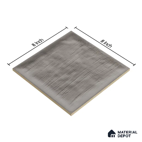 Plain Subway Wall Tile TL 06428 P Nordica Slate Whisper 8 x 8 inch Ceramic Glossy Finish - 8 mm  | Suitable for Accent / Feature Walls, Bathroom, Kitchen Wall & Backsplashes (Sample)