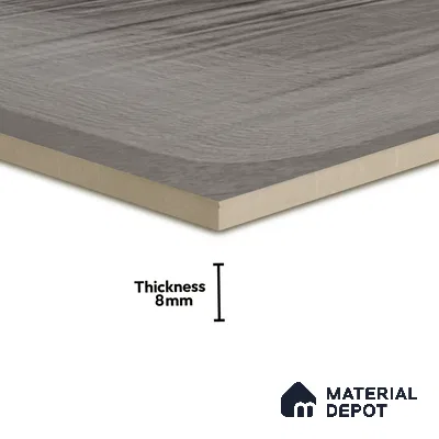 Plain Subway Wall Tile TL 06428 P Nordica Slate Whisper 8 x 8 inch Ceramic Glossy Finish - 8 mm  | Suitable for Accent / Feature Walls, Bathroom, Kitchen Wall & Backsplashes (Sample)