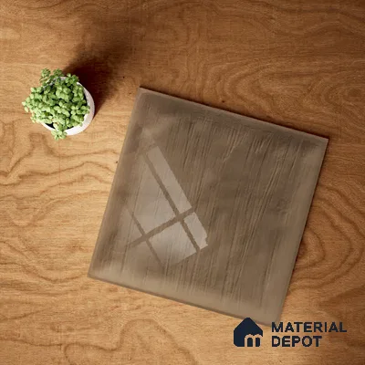 Plain Subway Wall Tile TL 06428 S Nordica Desert Tone 8 x 8 inch Ceramic Glossy Finish - 8 mm  | Suitable for Accent / Feature Walls, Bathroom, Kitchen Wall & Backsplashes (Sample)