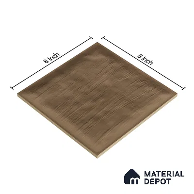 Plain Subway Wall Tile TL 06428 S Nordica Desert Tone 8 x 8 inch Ceramic Glossy Finish - 8 mm  | Suitable for Accent / Feature Walls, Bathroom, Kitchen Wall & Backsplashes (Sample)