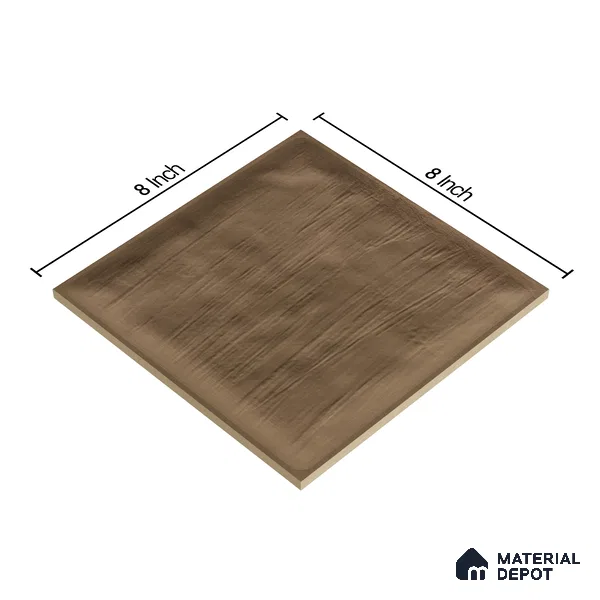 Plain Subway Wall Tile TL 06428 S Nordica Desert Tone 8 x 8 inch Ceramic Glossy Finish - 8 mm  | Suitable for Accent / Feature Walls, Bathroom, Kitchen Wall & Backsplashes (Sample)