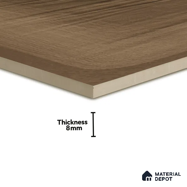 Plain Subway Wall Tile TL 06428 S Nordica Desert Tone 8 x 8 inch Ceramic Glossy Finish - 8 mm  | Suitable for Accent / Feature Walls, Bathroom, Kitchen Wall & Backsplashes (Sample)