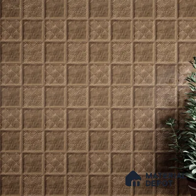 Plain Subway Wall Tile TL 06428 S Nordica Desert Tone 8 x 8 inch Ceramic Glossy Finish - 8 mm  | Suitable for Accent / Feature Walls, Bathroom, Kitchen Wall & Backsplashes (Sample)