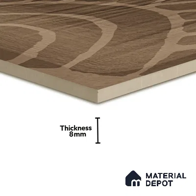 Subway Wall Tile TL 06428 T Nordica Sahara Drift 8 x 8 inch Ceramic Glossy Finish - 8 mm  | Suitable for Accent / Feature Walls, Bathroom, Kitchen Wall & Backsplashes (Sample)