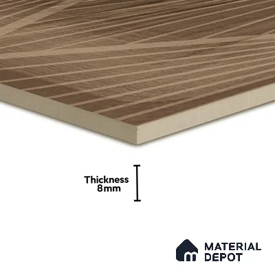 Subway Wall Tile TL 06428 U Nordica Golden Mirage 8 x 8 inch Ceramic Glossy Finish - 8 mm  | Suitable for Accent / Feature Walls, Bathroom, Kitchen Wall & Backsplashes (Sample)