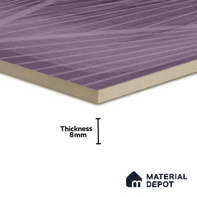Subway Wall Tile TL 06428 X Nordica Amethyst Glint 8 x 8 inch Ceramic Glossy Finish - 8 mm  | Suitable for Accent / Feature Walls, Bathroom, Kitchen Wall & Backsplashes (Sample)