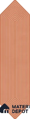 Subway Wall Tile TL 06430 B Lineage Picket Sunset Highlighter 12 x 3 inch Ceramic Glossy Finish - 10 mm  | Suitable for Accent / Feature Walls, Bathroom, Kitchen Wall & Backsplashes