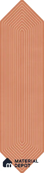 Subway Wall Tile TL 06430 B Lineage Picket Sunset Highlighter 12 x 3 inch Ceramic Glossy Finish - 10 mm  | Suitable for Accent / Feature Walls, Bathroom, Kitchen Wall & Backsplashes