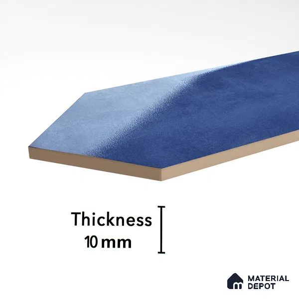 Subway Wall Tile TL 06430 C Lineage Picket Twilight Plain 12 x 3 inch Ceramic Glossy Finish - 10 mm  | Suitable for Accent / Feature Walls, Bathroom, Kitchen Wall & Backsplashes (Sample)