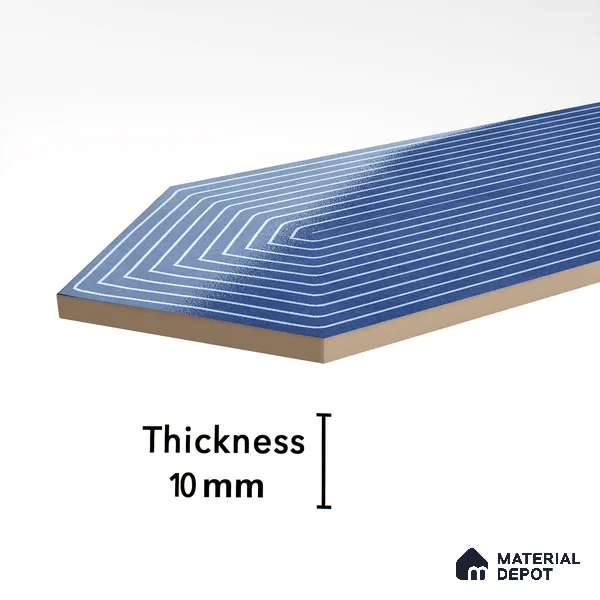 Subway Wall Tile TL 06430 D Lineage Picket Twilight Highlighter 12 x 3 inch Ceramic Glossy Finish - 10 mm  | Suitable for Accent / Feature Walls, Bathroom, Kitchen Wall & Backsplashes