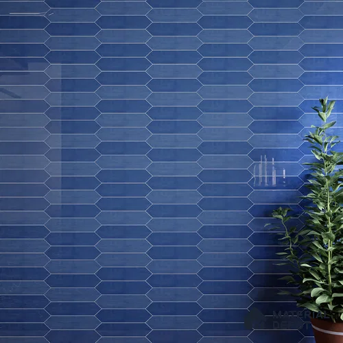 Subway Wall Tile TL 06430 D Lineage Picket Twilight Highlighter 12 x 3 inch Ceramic Glossy Finish - 10 mm  | Suitable for Accent / Feature Walls, Bathroom, Kitchen Wall & Backsplashes