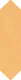 A close-up of a Subway Wall Tile TL 06430 E Lineage Picket Amber Plain 12 x 3 inch Ceramic Glossy Finish - 10 mm | Suitable for Accent / Feature Walls, Bathroom, Kitchen Wall & Backsplashes with a Glossy finish available at Material Depot in Bangalore