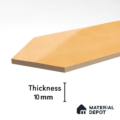 Subway Wall Tile TL 06430 E Lineage Picket Amber Plain 12 x 3 inch Ceramic Glossy Finish - 10 mm  | Suitable for Accent / Feature Walls, Bathroom, Kitchen Wall & Backsplashes (Sample)