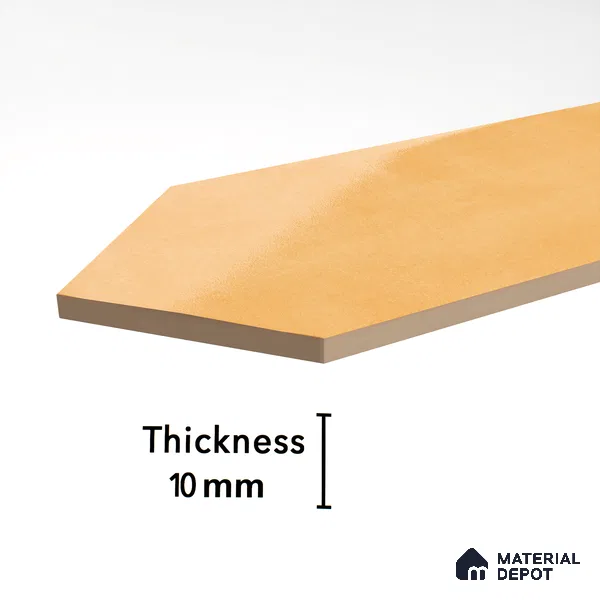 Subway Wall Tile TL 06430 E Lineage Picket Amber Plain 12 x 3 inch Ceramic Glossy Finish - 10 mm  | Suitable for Accent / Feature Walls, Bathroom, Kitchen Wall & Backsplashes (Sample)