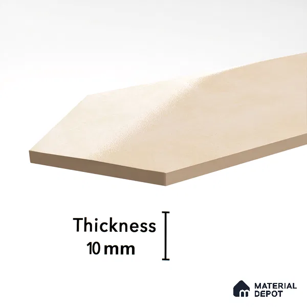Subway Wall Tile TL 06430 G Lineage Picket Ivory Plain 12 x 3 inch Ceramic Glossy Finish - 10 mm  | Suitable for Accent / Feature Walls, Bathroom, Kitchen Wall & Backsplashes (Sample)