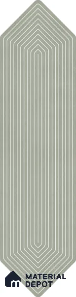 Subway Wall Tile TL 06430 J Lineage Picket Herb Garden Highlighter 12 x 3 inch Ceramic Glossy Finish - 10 mm  | Suitable for Accent / Feature Walls, Bathroom, Kitchen Wall & Backsplashes (Sample)