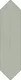 A close-up of a Subway Wall Tile TL 06430 J Lineage Picket Herb Garden Highlighter 12 x 3 inch Ceramic Glossy Finish - 10 mm  | Suitable for Accent / Feature Walls, Bathroom, Kitchen Wall & Backsplashes with a Glossy finish available at Material Depot in Bangalore