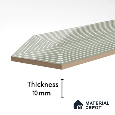 Subway Wall Tile TL 06430 J Lineage Picket Herb Garden Highlighter 12 x 3 inch Ceramic Glossy Finish - 10 mm  | Suitable for Accent / Feature Walls, Bathroom, Kitchen Wall & Backsplashes (Sample)
