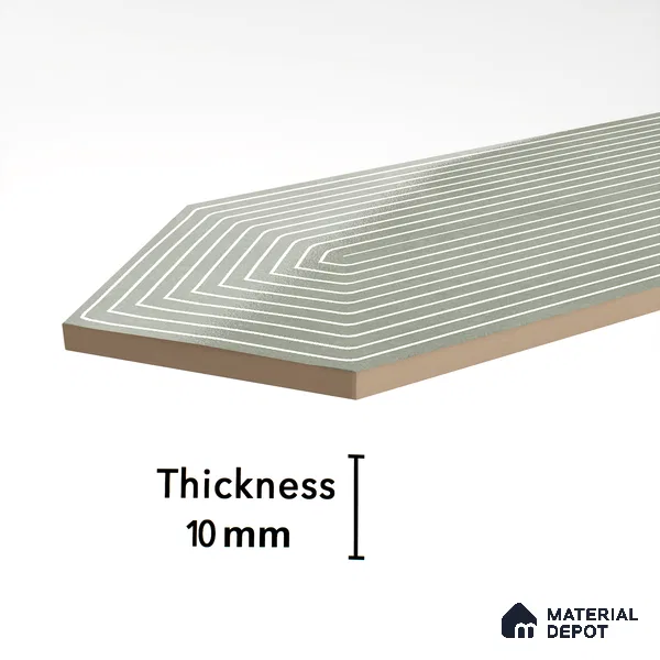 Subway Wall Tile TL 06430 J Lineage Picket Herb Garden Highlighter 12 x 3 inch Ceramic Glossy Finish - 10 mm  | Suitable for Accent / Feature Walls, Bathroom, Kitchen Wall & Backsplashes (Sample)