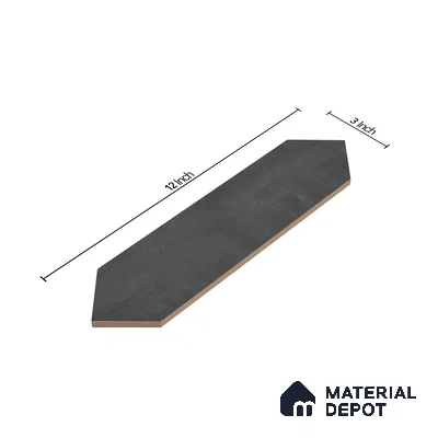 Subway Wall Tile TL 06430 K Lineage Picket Dusky Hue Plain 12 x 3 inch Ceramic Glossy Finish - 10 mm  | Suitable for Accent / Feature Walls, Bathroom, Kitchen Wall & Backsplashes (Sample)