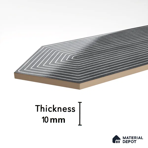 Subway Wall Tile TL 06430 L Lineage Picket Dusky Hue Highlighter 12 x 3 inch Ceramic Glossy Finish - 10 mm  | Suitable for Accent / Feature Walls, Bathroom, Kitchen Wall & Backsplashes (Sample)