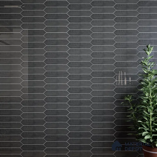 Subway Wall Tile TL 06430 L Lineage Picket Dusky Hue Highlighter 12 x 3 inch Ceramic Glossy Finish - 10 mm  | Suitable for Accent / Feature Walls, Bathroom, Kitchen Wall & Backsplashes