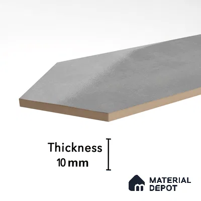 Subway Wall Tile TL 06430 M Lineage Picket Ashwood Plain 12 x 3 inch Ceramic Glossy Finish - 10 mm  | Suitable for Accent / Feature Walls, Bathroom, Kitchen Wall & Backsplashes (Sample)