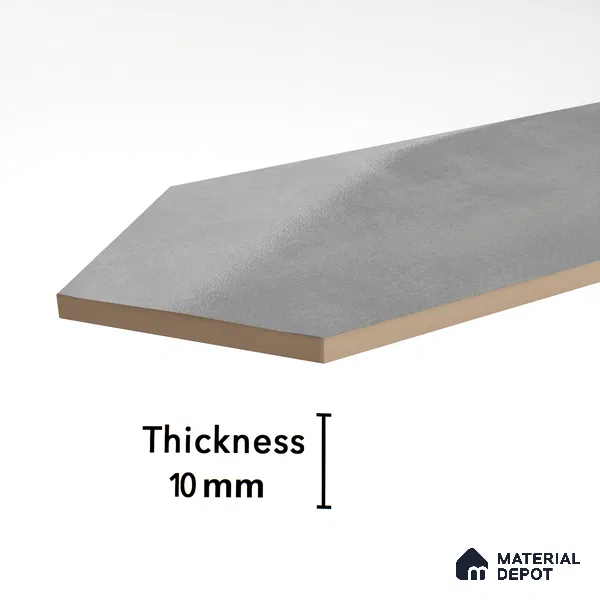 Subway Wall Tile TL 06430 M Lineage Picket Ashwood Plain 12 x 3 inch Ceramic Glossy Finish - 10 mm  | Suitable for Accent / Feature Walls, Bathroom, Kitchen Wall & Backsplashes (Sample)