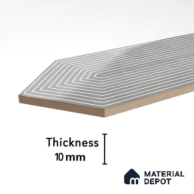 Subway Wall Tile TL 06430 N Lineage Picket Ashwood Highlighter 12 x 3 inch Ceramic Glossy Finish - 10 mm  | Suitable for Accent / Feature Walls, Bathroom, Kitchen Wall & Backsplashes (Sample)