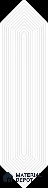Subway Wall Tile TL 06430 P Lineage Picket Arctic Highlighter 12 x 3 inch Ceramic Glossy Finish - 10 mm  | Suitable for Accent / Feature Walls, Bathroom, Kitchen Wall & Backsplashes (Sample)