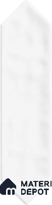 Subway Wall Tile TL 06430 O Lineage Picket Arctic Plain 12 x 3 inch Ceramic Glossy Finish - 10 mm  | Suitable for Accent / Feature Walls, Bathroom, Kitchen Wall & Backsplashes