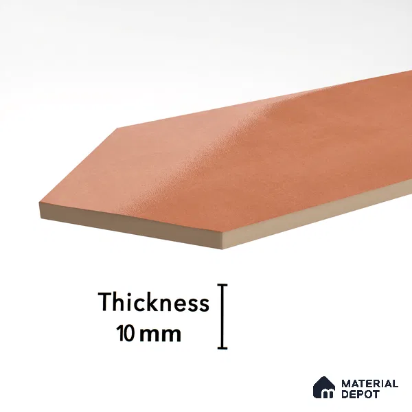 Subway Wall Tile TL 06430 Lineage Picket Sunset Plain 12 x 3 inch Ceramic Glossy Finish - 10 mm  | Suitable for Accent / Feature Walls, Bathroom, Kitchen Wall & Backsplashes