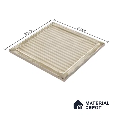 Subway Wall Tile TL 06439 F Glaciera Sandstone Decore 8 x 8 inch Ceramic Glossy Finish - 6 mm | 24 Random Design | Suitable for Accent / Feature Walls, Bathroom, Kitchen Wall & Backsplashes (Sample)