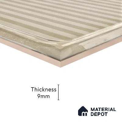 Subway Wall Tile TL 06439 F Glaciera Sandstone Decore 8 x 8 inch Ceramic Glossy Finish - 6 mm | 24 Random Design | Suitable for Accent / Feature Walls, Bathroom, Kitchen Wall & Backsplashes (Sample)