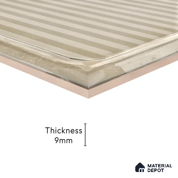 Subway Wall Tile TL 06439 F Glaciera Sandstone Decore 8 x 8 inch Ceramic Glossy Finish - 6 mm | 24 Random Design | Suitable for Accent / Feature Walls, Bathroom, Kitchen Wall & Backsplashes (Sample)