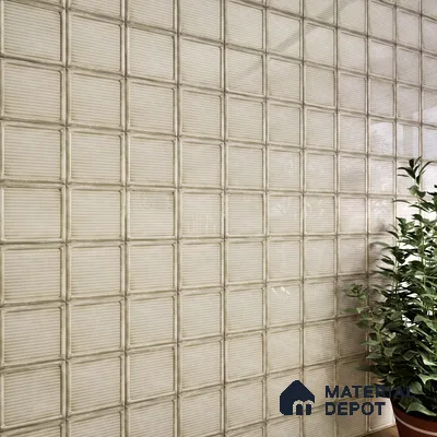 Subway Wall Tile TL 06439 F Glaciera Sandstone Decore 8 x 8 inch Ceramic Glossy Finish - 6 mm | 24 Random Design | Suitable for Accent / Feature Walls, Bathroom, Kitchen Wall & Backsplashes (Sample)