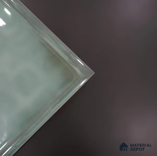Subway Wall Tile TL 06439 G Glaciera Verdant Plain 8 x 8 inch Ceramic Glossy Finish - 6 mm | 24 Random Design | Suitable for Accent / Feature Walls, Bathroom, Kitchen Wall & Backsplashes (Sample)